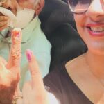 Priya Prince Instagram – Voting is our right and here we our family never missed to cast our vote and ya my daughter casted her FIRST VOTE✌🏻☺️
..
..
#vote