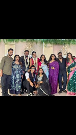 Priyanka Shivanna Instagram - Happy married life dinku ♥️ 
Kushi Kushiyagi iru 🥳
.
.
#marriage #biggboss7kannada #happiness #instamood