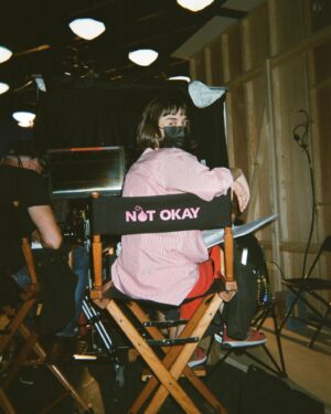 Quinn Shephard Instagram - @notokaymovie BTS part 2 👀🎥 ft me almost always on the ground
