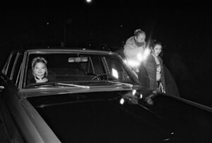 Quinn Shephard Instagram - @underthebridgehulu EP 106 “In Water They Sink As the Same” BTS on black and white (plus the last photo - our very first photo from the very first day on set). Directing this cast was surreal and so rewarding. Got to shoot my dream school dance and my first car stunt for this episode!! streaming nowwww