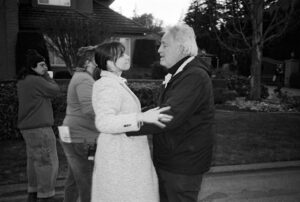 Quinn Shephard Instagram - @underthebridgehulu EP 106 “In Water They Sink As the Same” BTS on black and white (plus the last photo - our very first photo from the very first day on set). Directing this cast was surreal and so rewarding. Got to shoot my dream school dance and my first car stunt for this episode!! streaming nowwww