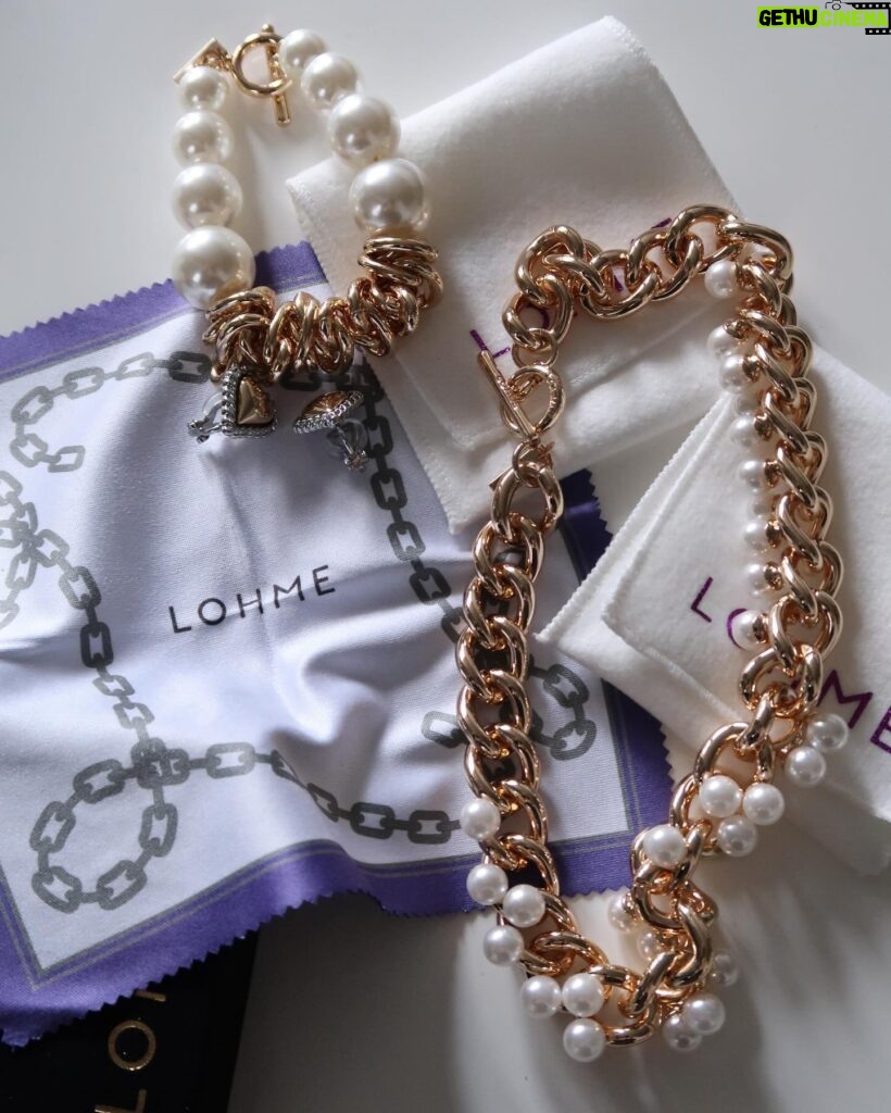 RUKO Instagram - @lohmejewelry ずっと欲しかった ジュエリーブランド ゴールド✖︎パール🦪　永遠に好き