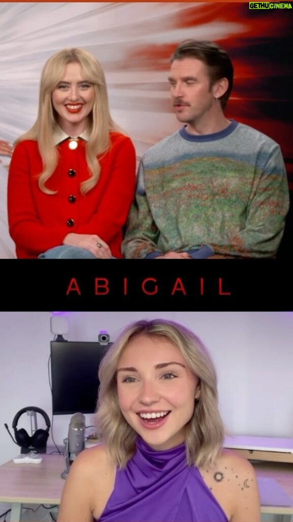 Rachael Evren Instagram - I had the privilege of interviewing @kathrynnewton and @thatdanstevens who star in @universalpicsau new horror flick ABIGAIL. REVIEW COMING SOON 👀 #Abigail #horrormovies #interview