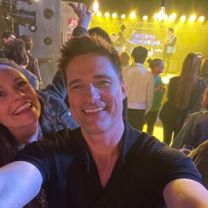 Rachel Boston Instagram - Now that our movie - The More Love Grows - has been announced, here are some fun behind the scenes photos ☺️ It’s a story about rediscovering strength and rebuilding life with the help of an incredible new friend and an incredibly sweet dog named Elmer. 

We hope to see you @hallmarkmovie - Friday August 18 9/8c ❤️ #TheMoreLoveGrows