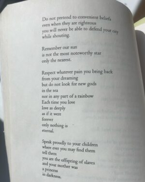 Rachel Hilson Instagram - for each of you.

(Poem by Audre)