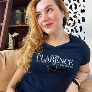 Rachel Miner Instagram - Beyond grateful to all of you joining in on this! Over the moon excited to see new wave of Clarence's in these tees, this world really needs some positive intervention right now!! One week left to get one: @shopstands