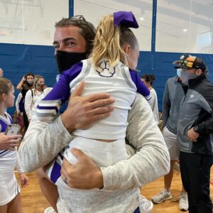 Rachel Reynolds Instagram - I’m extremely proud of this girl and her team!! They did great!  Ruby was so nervous!  And so was David 😂