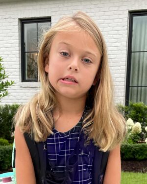Rachel Reynolds Instagram - I made a cute 3rd grade sign, but this captures her real emotions for the first day of school.  Just not ready for Summer to be over 

#backtoschool