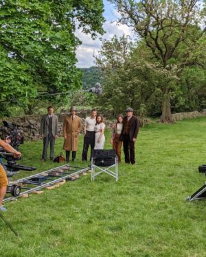 Rachel Shenton Instagram - Behind the scenes from season 2 for ewe 😉 #ACGAS #throwback 🎬🐑🌳🌼🚜
