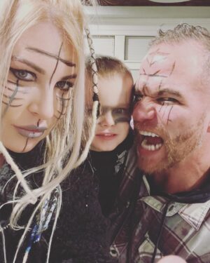 Rachel Van Dyken Instagram - We celebrated Nate’s birthday early and I’m just now posting pics but the plan included Viking inspired ax throwing.