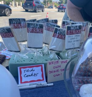 Rachel Bloom Instagram - Because AI also sucks at baking #strikebakeoff #wgastrike