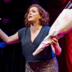 Rachel Bloom Instagram - We opened #deathletmedomyshow the other night and it was surreal. Thanks to @mikeandcarleeprods for making my dreams come true, @williamsburgpizza and @brookiescookiesnyc for the food and @pattilupone for giving us the best step-and-repeat photo of all time. Hair: @creightonbowman Makeup: @lisahoughton Styling: @arieltunnell Dress: @aliceandolivia Shoes: @larroude Jewelry: @nickhorey Clutch: @simitri.shop