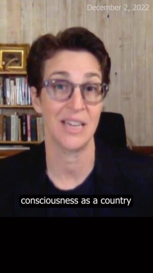 Rachel Maddow Instagram - If you’re looking for historical figures analogous to the current surge in right-wing fascism in the U.S., you might look at the American public broadly. A certain percentage of us is always primed to buy into this stuff no matter how ham-handedly it is presented, which is why we need to be always vigilant.