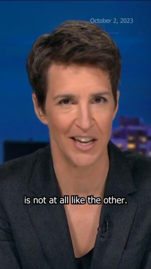 Rachel Maddow Instagram - There is still, even now, unbelievably, a lot of lazy punditry, a lot of lazy assuming out there in the press that our two major parties in this country are basically the same, that they are mirror images of each other. The actual news from the actual world is here to disprove that most days.

One of these things is not at all like the other.
