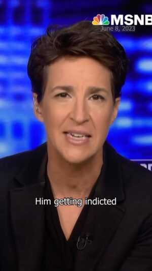 Rachel Maddow Instagram - Rachel Maddow argues that where we went astray as a country was when the Republican Party elevated such a compromised person to be their standard bearer and presidential nominee. “Him getting indicted was an inevitability.”
