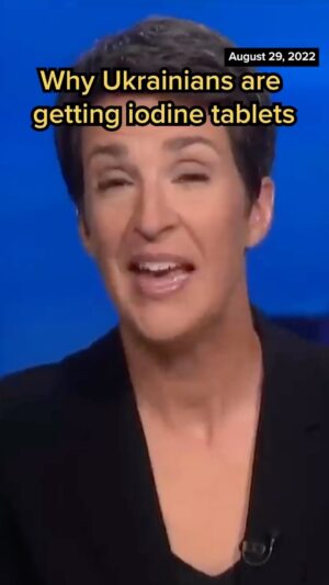Rachel Maddow Instagram - Rachel Maddow explains the use of iodine tablets, commenting on the dire situation in Ukraine.