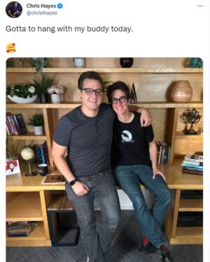 Rachel Maddow Instagram - The best part of promoting a new project…!