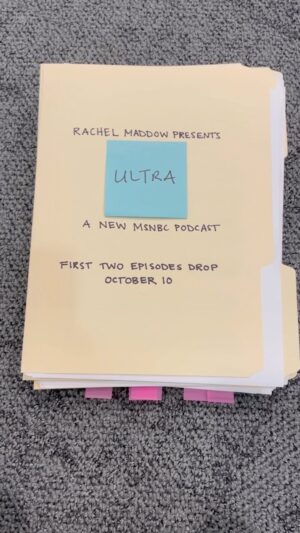 Rachel Maddow Instagram - Rachel Maddow Presents: Ultra

Beginning Monday, October 10!
Find it and follow wherever you get podcasts.