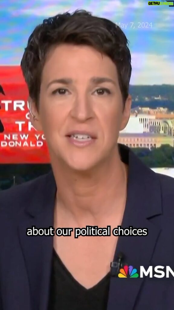 Rachel Maddow Instagram - In this Trump era that often seems utterly unconstrained by shame, Rachel Maddow points out that American voters can have shame. “We can have shame about our political choices as a country in terms of who are are elevating as America’s face to the world.”