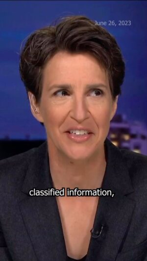 Rachel Maddow Instagram - If you had to invent an example of how not to handle classified information you could hardly come up with a better one than this.