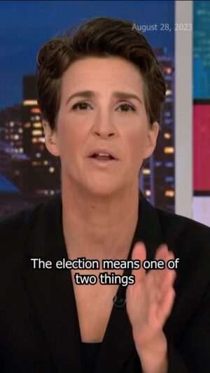 Rachel Maddow Instagram - “If every election is an opportunity for [Donald Trump] to go to prison, do you think he allows us to have elections? I mean, if those are the stakes, if winning the election is his plan to stay out of prison, what happens in that election if and when he does not win it? Does that kind of election end with a graceful concession to a fair and square re-elected President Biden?”