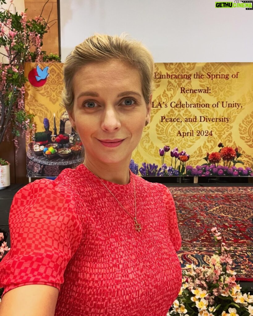 Rachel Riley Instagram - I just spent a wonderful afternoon in the company of the Iranian Liberty Association (ILA) where I had the privilege of addressing the assembled crowd and voicing my support for Iranian people. As well as a joint celebration of Persian New Year (NoRuz), Easter, Passover and Eid, we commemorated the lives of many young people murdered by the heinous IRGC regime. Whilst we were there, a state of high alert was announced in Israel with an imminent threat of attack from Iran. Iran has since launched missiles towards Israel that US have intercepted in Iraq and Syria. This regime and its proxies have caused so much death and misery in the Middle East and beyond, thinking of all those affected right now and grateful to all the people who risk their lives in pursuit of freedom, democracy and human rights. We all owe them a debt. #WomanLifeFreedom #AmYisraelChai