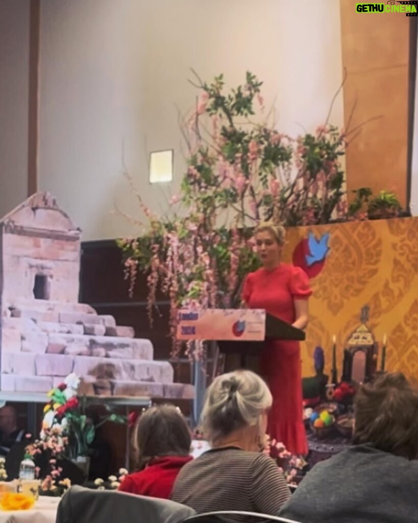 Rachel Riley Instagram - I just spent a wonderful afternoon in the company of the Iranian Liberty Association (ILA) where I had the privilege of addressing the assembled crowd and voicing my support for Iranian people. As well as a joint celebration of Persian New Year (NoRuz), Easter, Passover and Eid, we commemorated the lives of many young people murdered by the heinous IRGC regime. Whilst we were there, a state of high alert was announced in Israel with an imminent threat of attack from Iran. Iran has since launched missiles towards Israel that US have intercepted in Iraq and Syria. This regime and its proxies have caused so much death and misery in the Middle East and beyond, thinking of all those affected right now and grateful to all the people who risk their lives in pursuit of freedom, democracy and human rights. We all owe them a debt. #WomanLifeFreedom #AmYisraelChai