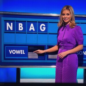 Rachel Riley Instagram - Countdown today. Just bang out of order.