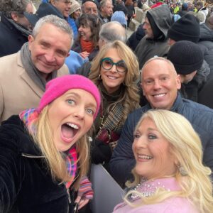 Rachel Riley Instagram - Emotional and cathartic day joining an estimated 105k people coming together in London today to say no to antisemitism.

Relieved it was so peaceful and glad it was so well attended. It was particularly meaningful to meet up with former Countdown champ and Palestinian peace activist John Aziz, and to see Kurds, Iranians and Ukrainians, each with their own huge struggles, come out to show their support.

I had the privilege of addressing the crowds at the end, here are my words, and a few pics of friends and family who made it down.

Proud to be British. Proud to be Jewish. Thanks to all who joined us. ♥️♥️♥️🇬🇧✡️