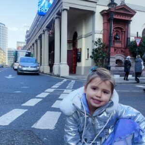Rachel Riley Instagram - It’s now been 4 years since @pashakovalev and I became parents… and so we are firmly in the Elsa/Frozen zone with this little girl! Just breathing a sigh of relief now all the birthday celebrations are officially done, and it’s time to get ready for Christmas 🙈

Massive thanks to the brilliant Elsa (@leanneburkinshaw12 @poptopeventsuk) and amazing face painter @nirjarahoney for Mave’s little party.

We took her to see @frozenlondon at the theatre in Covent Garden yesterday and wow, what a production, just incredible 😍

These last 4 years have flown but we’re enjoying the ride so much.

(Also thanks to @babymoriofficial for her Xmas PJs gift from them amongst these pics)

#4thbirthday #elsa #frozen