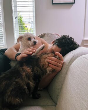 Rachel Skarsten Instagram - With a very heavy and quite frankly broken heart I said goodbye to my sweet Magnus yesterday. Anyone who follows me here is probably an animal lover so you know that pets can become more than just pets, they become family. Magnus was with me through many ups and downs, moved 6 times with me, made me smile/laugh every day even when I was sad, and from the minute I brought him home from the shelter he made himself right at home in my heart and life. Saying goodbye is inevitable when you have a senior animal, and it’s painful but so worth it. Thank you for adopting me Mags, there will only ever be one cat like you and I’m so grateful you spent your golden years with me.