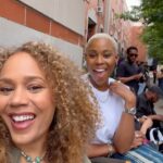 Rachel True Instagram - Dispatch of my very 1st day on the set of Harlem @harlemonprime w/ the one & only @thejerriejohnson -who along w/ the whole cast made me feel so very part of the thang 🤩🥳 🙏🏾💯😘 Streaming now on @amazonprime Where coincidentally you can also purchase my book & tarot deck set True Heart Tarot 💯 #racheltrue #harlemonprime #harlem @amazon