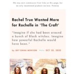 Rachel True Instagram - 🦋When I was cast as Rochelle in the Craft I was a little on the fence about the racism storyline -especially as the character had originally been white & bulimic…🦋 💥👁💥suppose I was worried the audience world think my blackness was ‘my problem’..rather than ‘racism is the problem’💥👁💥 💥unfortunately I see that storyline was as relevant then as it is now in 2020💥 🦋 It also made Rochelle an individual & a fully realized 3D character w/ her own agenda & storyline, not just a cog or appendage placed to further another (white) characters story line. 💜so here’s to Rochelle💜 💜🦋💜😊💜🦋 Thank you @cosmopolitan & @radsadblackbry for the interview💜💜💜 I’ll be on @instylemagazine ig live at noon today w/ @kaylaagreaves talking about my new book 👁get yo questions ready 🦋 Link in bio for true heart Intuitive Tarot from @hmhbooks 🦋 #racheltrue #happyhalloween #thecraft #thecraftmovie