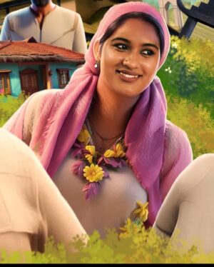 Radhika Radhakrishnan Instagram - പെരുമാനി ഗ്രാമത്തിലെ റംലു
പെരുമാനിക്കാരുടെ സ്വന്തം  റംലു 🐥 
അല്ലേ @maju_kb 😉
#perumani on May 10
@perumani_movie @maju_kb @deepathomas__