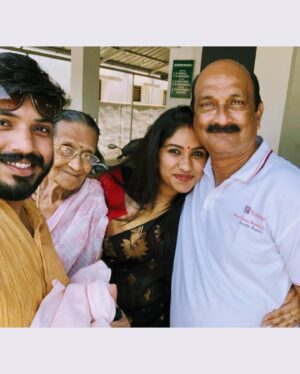 Radhika Radhakrishnan Instagram - Ammama left us today morning. She was 94 years old and thinking about all the hardship she had gone through.. oh she was on strong women. 
From loosing her beloved husband , son and all of her siblings  to witnessing the separation of my parents!! Oh she had gone through alot but you will only see her smiling and cracking jokes. 
There was a point in her life where she had the opportunity to have a luxurious life in Dubai with her daughter but she chose not to go only because  I will be alone here . She was my companion throughout my youth festival days and she was the most important person who nurtured the artist in me. Thank you for everything ammama. We will miss youu. Ummmmaaa
