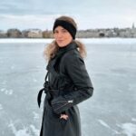 Ragga Ragnars Instagram – Tjörnin ❄️ the pond in Reykjavik is frozen and I love it! Wearing a gift from @bodaskins #reykjavik #iceland #winter