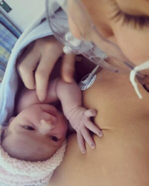 Randa Markos Instagram - ♥️♥️♥️7.6 pound Amina Cecilia Thomas. What a blessing! Had a slight scare but everything turned out great. #blessed #godisgood #babygirl