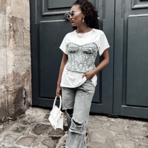 Rania Saiidii Instagram - Hand-in-pocket ! ✨

#denim #outfit