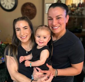Raquel Pennington Instagram - It’s fight week for this little badass!!! @teciatorres I am so proud of you and all your hard-work this camp. After two years off, having a baby and coming back to feeling a difference in your body. You have overcome so much adversity these last couple months. Watching you transform, losing your grandma mid camp, keep your emotions together, finding more and more motivation…..nothing can stop you!!! This weekend is your fight. This week have fun and embrace every single second. Feel the new motivation of being a mother and showing our little girl how to be brave, strong and courageous. Make your grandma proud as she’ll be watching you shine in your greatness!! Can’t wait to cheer you on. ❤️ #TeamTiny #ufcstlouis #ufcfightnight #mma #fightweek #begreat