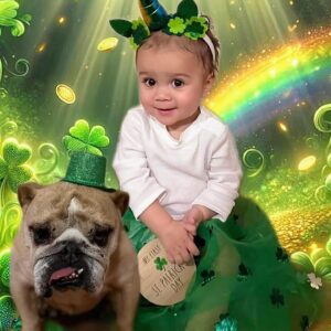 Raquel Pennington Instagram - Feeling lucky to have this little pot of gold in our lives! 🌟🍀 #FirstStPatricksDay