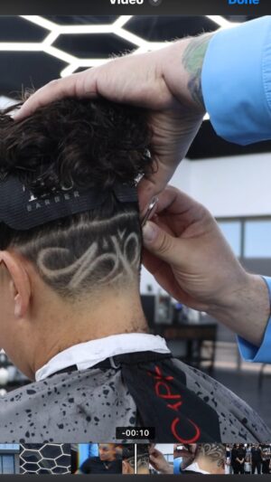 Raquel Pennington Instagram - Thank you @ultimatebarberco for the amazing hospitality and fresh design in my hair💈#TeamRocky #mma #ufc #coloradoliving #barber #hairdesign #feelinfresh