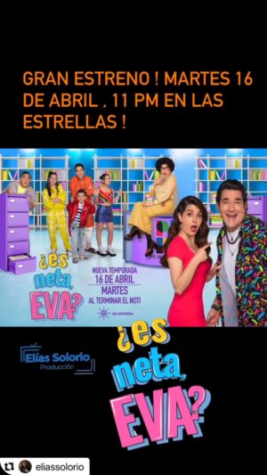 Raquel Garza Instagram - Reposts @eliassolorio 
#ya casi 👏🏻👏🏻👏🏻
#recuerdalo 16 de Abril después del noti por @canalestrellas 
#television #comedia #terelasecre #joy