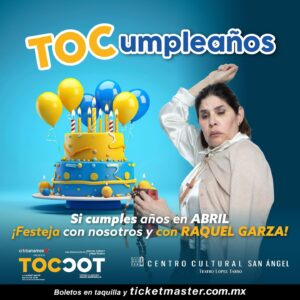 Raquel Garza Instagram - ¡Envíanos un mensaje directo, regístrate ahora y celebra en grande tu cumpleaños volviéndote loco de risa con el divertido y trastornado elenco de #TOCTOC!

🎁 Centro Cultural San Ángel
🎈 Viernes 26 de abril
🥳 Función a las 7 p.m.
🎂 Regístrate por Inbox/DM
.
.
.
.
.
#RaquelGarza #Cumpleaños #MejorTeatro #Teatro #Comedia #Diversión #Locura #Psiquiatra #Trastornos #TOC #Festeja #Risas #Entretenimiento #Obsesión
