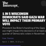 Rashida Tlaib Instagram – NEW poll—Nearly 25% of Wisconsin Democrats say President Biden’s @potus handling of the war on Gaza could impact their vote in November if he doesn’t change course.

71% say they strongly support an immediate & permanent ceasefire.

Biden won Wisconsin by 0.63% in 2020.

The @joebiden campaign would rather lose to an indicted criminal, twice impeached candidate than say no to genocide.