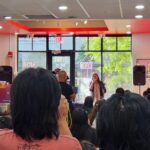 Rashida Tlaib Instagram – Asian American Heritage Month Celebration in the 12th Congressional District. Thank you to Kung Fu Tea, City of Dearborn, APIA Vote, Take on Hate, and ACCESS for helping put together this beautiful gathering to show our love and respect for our Asian American neighbors.