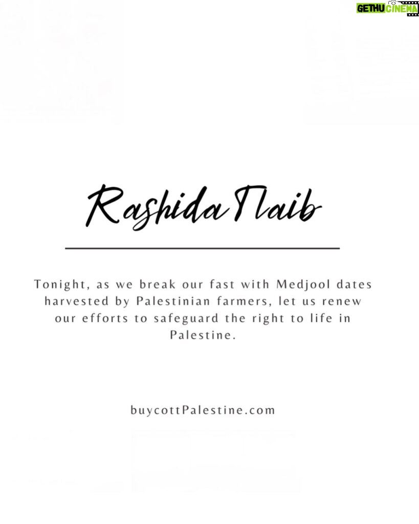 Rashida Tlaib Instagram - The great @jas.hawamdeh graciously brought @buycottpalestine to tonight’s Congressional Iftar and to @rashidatlaib! Our hearts, our minds, and our attention remain with The People of Palestine. May a ceasefire be brought into reality. May Palestinians get their justice in every world.