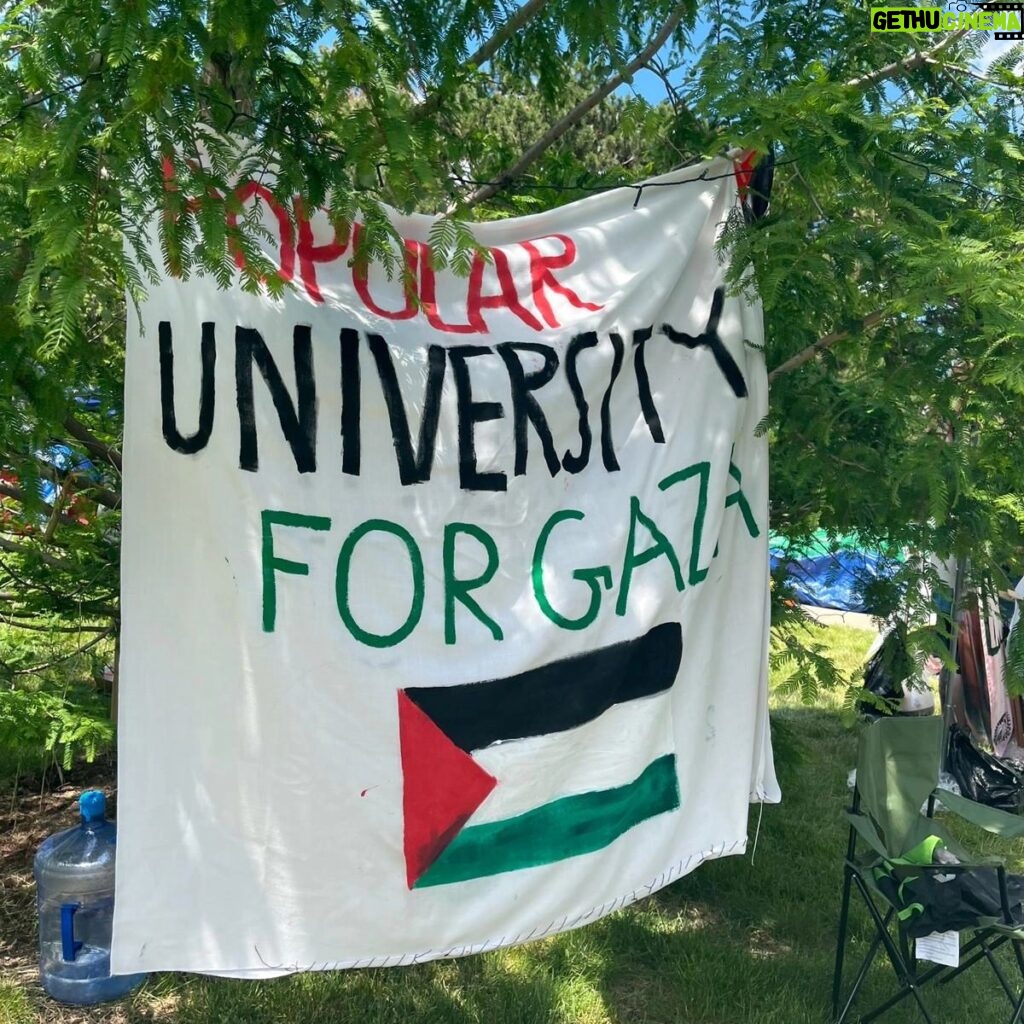 Rashida Tlaib Instagram - The beautiful display of solidarity among the students @waynestate is inspiring. My hope is that our community comes together to protect the students and their right to have their university divest in war manufacturing and genocide in Gaza. Please follow @sjpwsu for requests for support.
