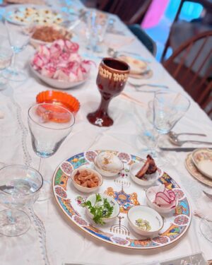 Rebecca Metz Instagram - Passover 2024

1 - Quenelle lesson from Dad, forever upping his gefilte game

2 - let all who are hungry come and eat

3 - then let these three do approx. one thousand dishes 

4 - bestie afterparty @thejester_nj
