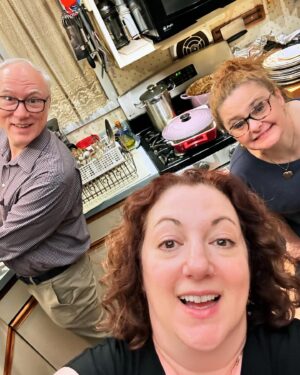 Rebecca Metz Instagram - Passover 2024

1 - Quenelle lesson from Dad, forever upping his gefilte game

2 - let all who are hungry come and eat

3 - then let these three do approx. one thousand dishes 

4 - bestie afterparty @thejester_nj