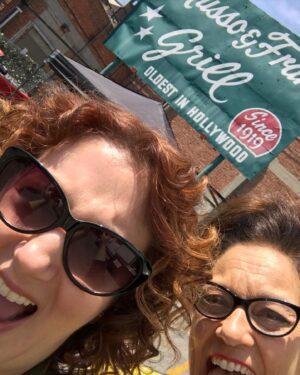 Rebecca Metz Instagram - #onthisday in 2017, #betterthingsfx messed around at @mussoandfrankgrill

#cheesecakeismyjob